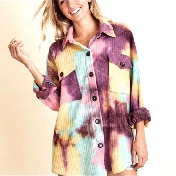 ❌LAST ONE Fabulous Oversized Boho Chic Shirt Jacket - Picture 3 of 4